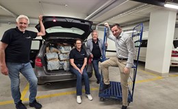 Volle Autos mit vollen Tüten: Ein erfolgreicher Rotary Action Day