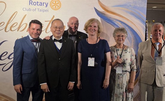 President Andrew vom RC Taipei hat eingeladen